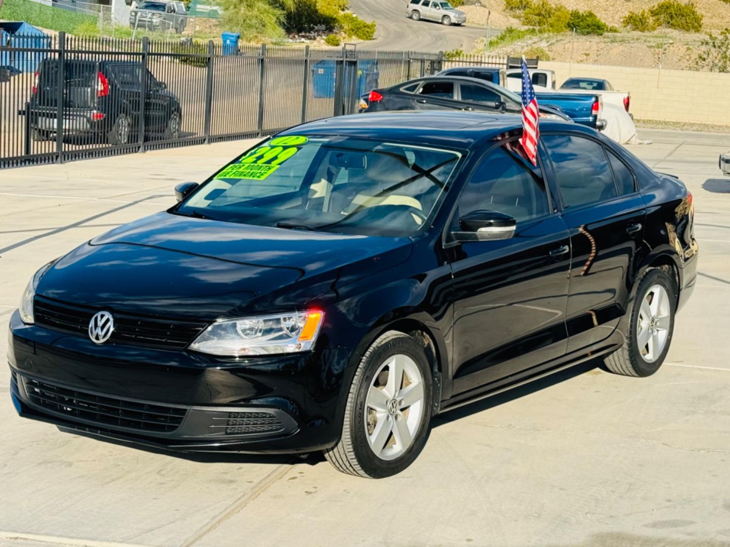 2012 Black Volkswagen Jetta (3VWLL7AJXCM) , located at 2190 Hwy 95, Bullhead City, AZ, 86442, (928) 704-0060, 0.000000, 0.000000 - Photo#0